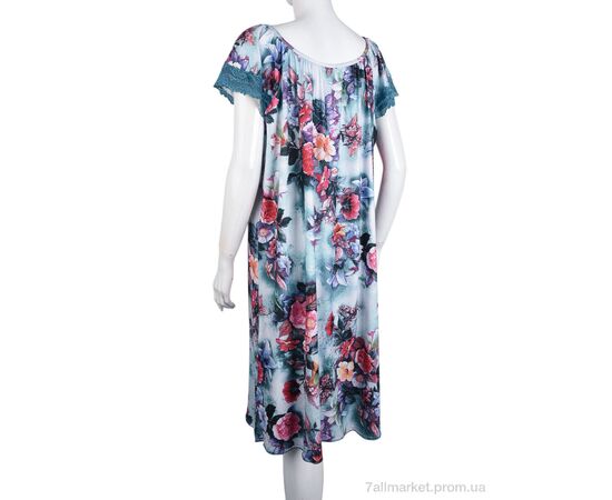 Нічна сорочка Літо N010-11 green (5 шт. р.сіткаXL-5XL) "Banko" недорого оптом від прямого постачальника, зображення 2