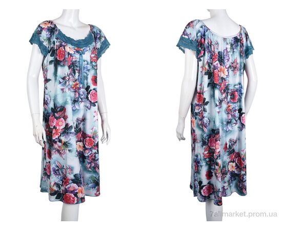 Нічна сорочка Літо N010-11 green (5 шт. р.сіткаXL-5XL) "Banko" недорого оптом від прямого постачальника, зображення 3