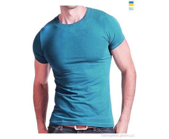 Футболка чоловіча Літо 003 бірюзовий (5 шт. р.сіткаM-3XL) "Алия" недорого оптом від прямого постачальника Футболка чоловіча Літо 003 бірюзовий (5 шт. р.сіткаM-3XL) "Алия" недорого оптом від прямого постачальника
