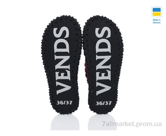 Тапки жіночі для будинку Весна/осінь 182W бордо (9 пар р.36-41) "Active" недорого оптом від прямого постачальника, зображення 3