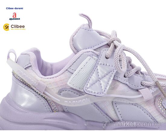 Фотография Кроссовки детские модные Весна/осень A2402 lavanda (6 пар р.31-36) "Clibee-Doremi" недорого оптом от прямого поставщика, изображение 2