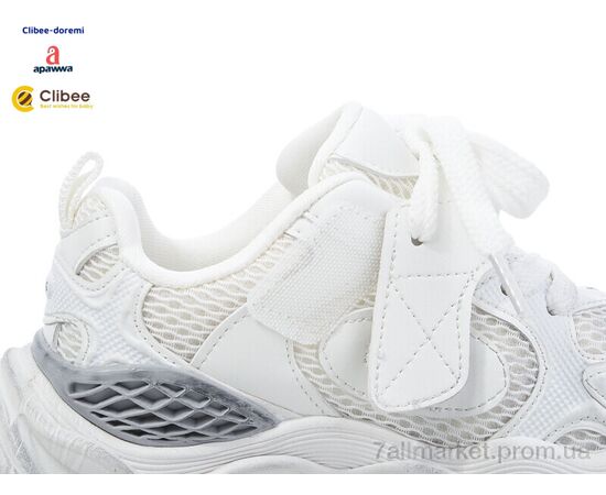 Фотография Кроссовки детские модные Весна/осень A6823 white (7 пар р.31-37) "Clibee-Doremi" недорого оптом от прямого поставщика, изображение 2