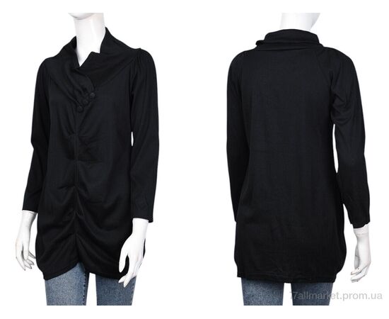 Туніка жіноча Весна/осінь B077-3 black (5 шт. р.сіткаOne size) "Obuvok" недорого оптом від прямого постачальника, зображення 3 Туніка жіноча Весна/осінь B077-3 black (5 шт. р.сіткаOne size) "Obuvok" недорого оптом від прямого постачальника, зображення 3