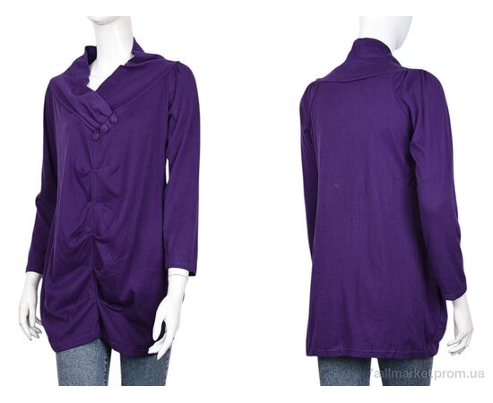 Фотография Туника женская Весна/осень B077-2 violet (5 шт. р.сетка One size) "Obuvok" недорого оптом от прямого поставщика, изображение 3