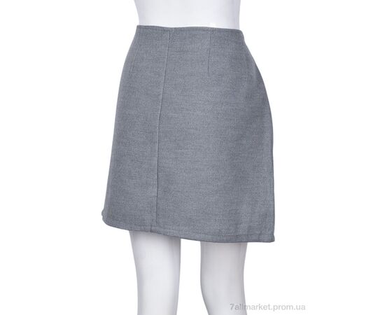 Жіноча спідниця оптом Зима B033-2 grey (4 шт. р.сітка2XL-3XL) "Obuvok" недорого оптом від прямого постачальника, зображення 2