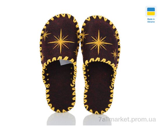 Тапки жіночі для будинку Весна/осінь 206W бордо (9 пар р.36-41) "Active" недорого оптом від прямого постачальника, зображення 2