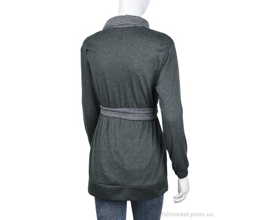 Фотография Кофта женская Весна/осень B041-3 green (10516) (5 шт. р.сетка XL-2XL) "Obuvok" недорого оптом от прямого поставщика, изображение 2