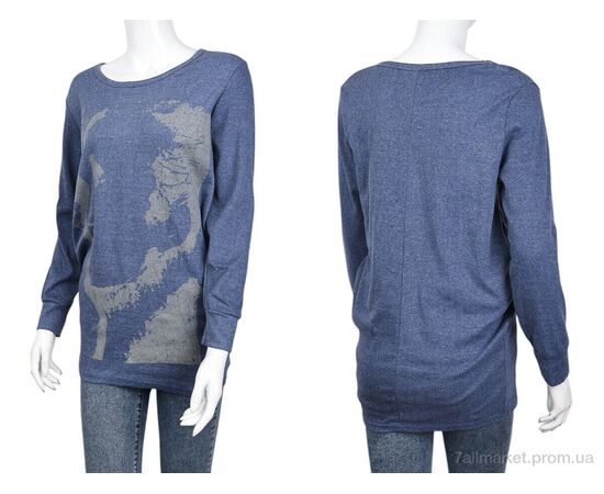 Туника женская Весна/осень B049-3 blue (10546) (4 шт. р.сетка One size) "Obuvok" недорого оптом от прямого поставщика, изображение 3 Фотография Туника женская Весна/осень B049-3 blue (10546) (4 шт. р.сетка One size) "Obuvok" недорого оптом от прямого поставщика, изображение 3