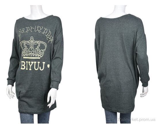 Фотография Туника женская Весна/осень B006-1 green (10498) (5 шт. р.сетка One size) "Obuvok" недорого оптом от прямого поставщика, изображение 3