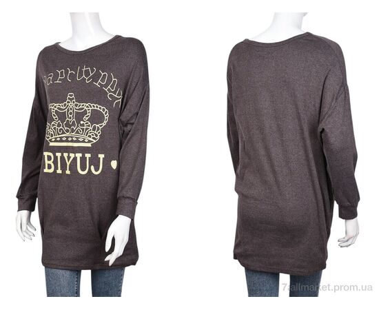 Туніка жіноча Весна/осінь B006-2 brown (10500) (5 шт. р.сіткаOne size) "Obuvok" недорого оптом від прямого постачальника, зображення 3 Туніка жіноча Весна/осінь B006-2 brown (10500) (5 шт. р.сіткаOne size) "Obuvok" недорого оптом від прямого постачальника, зображення 3