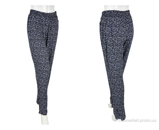 Жіночі брюки Літо 1716-1 (10884) navy (10 шт. р.сіткаM-4XL) "Obuvok" недорого оптом від прямого постачальника, зображення 3