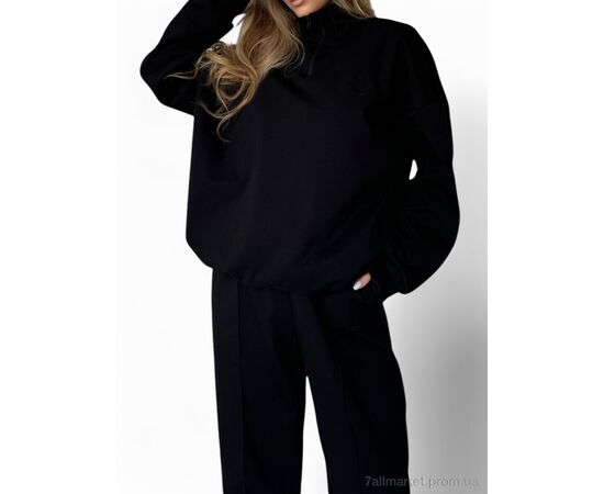 Спортивный костюм женский Весна/осень 1020 чорний (4 шт. р.сетка S-L) "SL KARAVAN" недорого оптом от прямого поставщика, изображение 4 Фотография Спортивный костюм женский Весна/осень 1020 чорний (4 шт. р.сетка S-L) "SL KARAVAN" недорого оптом от прямого поставщика, изображение 4