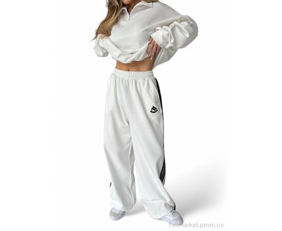 Спортивные брюки женские Весна/осень 1060 білий (4 шт. р.сетка S-L) "SL KARAVAN" недорого оптом от прямого поставщика, изображение 2 Фотография Спортивные брюки женские Весна/осень 1060 білий (4 шт. р.сетка S-L) "SL KARAVAN" недорого оптом от прямого поставщика, изображение 2