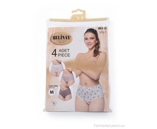 Фотография Трусы Весна/осень 0282 mix (4 шт. р.сетка M-2XL) "Textile" недорого оптом от прямого поставщика, изображение 2