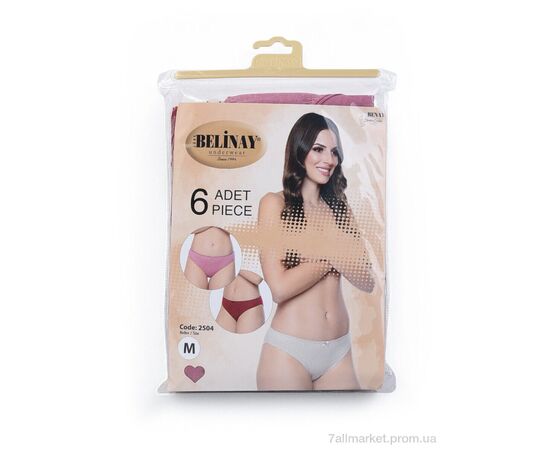 Фотография Трусы Весна/осень 2504 mix (6 шт. р.сетка M-L) "Textile" недорого оптом от прямого поставщика, изображение 2