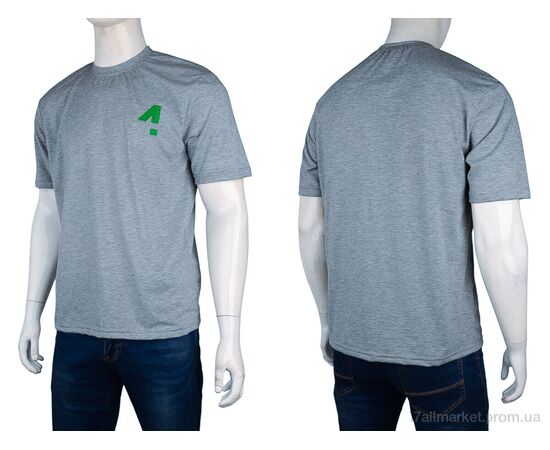 Фотография Футболка мужская Лето 006-4 grey (5 шт. р.сетка S-XL) "4sezona" недорого оптом от прямого поставщика, изображение 3