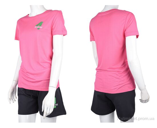 Футболка женская Лето 004-1 pink (5 шт. р.сетка S-2XL) "4sezona" недорого оптом от прямого поставщика, изображение 3 Фотография Футболка женская Лето 004-1 pink (5 шт. р.сетка S-2XL) "4sezona" недорого оптом от прямого поставщика, изображение 3