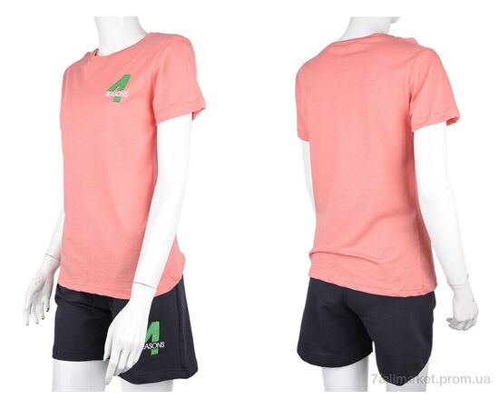 Футболка женская Лето 004-3 pink (5 шт. р.сетка S-2XL) "4sezona" недорого оптом от прямого поставщика, изображение 3 Фотография Футболка женская Лето 004-3 pink (5 шт. р.сетка S-2XL) "4sezona" недорого оптом от прямого поставщика, изображение 3