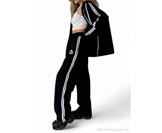 Спортивный костюм женский Весна/осень N2045 чорний (4 шт. р.сетка S-L) "SL KARAVAN" недорого оптом от прямого поставщика, изображение 2 Фотография Спортивный костюм женский Весна/осень N2045 чорний (4 шт. р.сетка S-L) "SL KARAVAN" недорого оптом от прямого поставщика, изображение 2