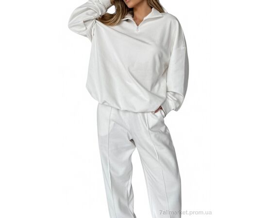 Спортивный костюм женский Весна/осень N1020 білий (4 шт. р.сетка S-L) "SL KARAVAN" недорого оптом от прямого поставщика, изображение 2 Фотография Спортивный костюм женский Весна/осень N1020 білий (4 шт. р.сетка S-L) "SL KARAVAN" недорого оптом от прямого поставщика, изображение 2