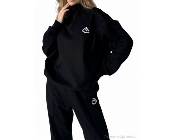 Спортивный костюм женский Весна/осень N1020 чорний (4 шт. р.сетка S-L) "SL KARAVAN" недорого оптом от прямого поставщика, изображение 2 Фотография Спортивный костюм женский Весна/осень N1020 чорний (4 шт. р.сетка S-L) "SL KARAVAN" недорого оптом от прямого поставщика, изображение 2