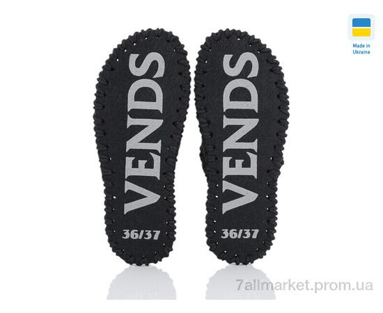 Тапки жіночі для будинку Весна/осінь 194W чорний (9 пар р.36-41) "Active" недорого оптом від прямого постачальника, зображення 3
