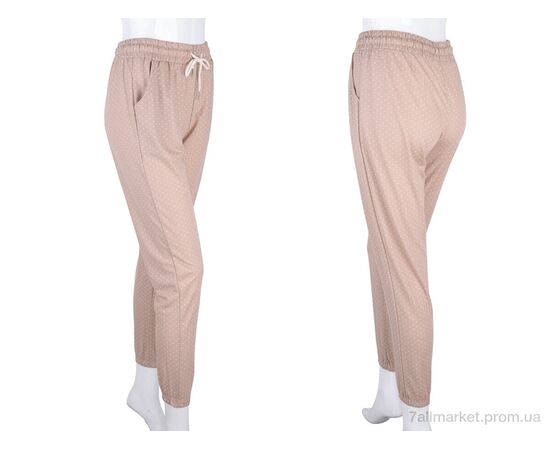 Фотография Женские брюки Лето 4000-4905-5 beige (5 шт. р.сетка M-3XL) "Мир" недорого оптом от прямого поставщика, изображение 3