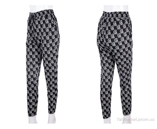 Фотография Женские брюки Лето 3999-4903-5 black (5 шт. р.сетка S-2XL) "Мир" недорого оптом от прямого поставщика, изображение 3