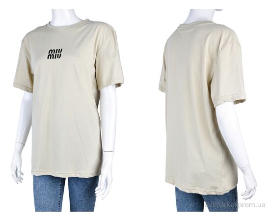 Футболка женская Лето 804Ж бежевий (3 шт. р.сетка S-L) "Textile" недорого оптом от прямого поставщика, изображение 3 Фотография Футболка женская Лето 804Ж бежевий (3 шт. р.сетка S-L) "Textile" недорого оптом от прямого поставщика, изображение 3