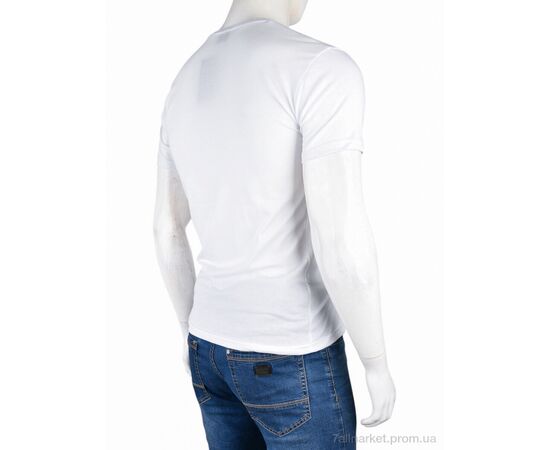 Фотография Футболка мужская Лето 810М білий (5 шт. р.сетка M-3XL) "Textile" недорого оптом от прямого поставщика, изображение 3