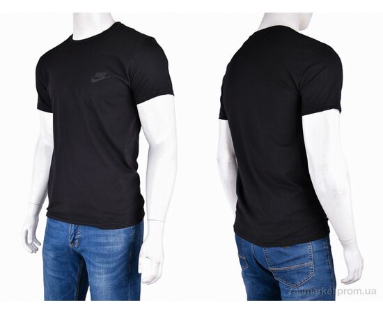 Футболка чоловіча Літо 813М чорний (5 шт. р.сіткаM-3XL) "Textile" недорого оптом від прямого постачальника, зображення 4