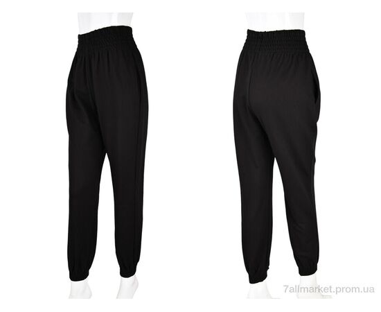 Фотография Спортивные брюки женские Весна/осень 4009-1 black (6 шт. р.сетка S-XL) "Мир" недорого оптом от прямого поставщика, изображение 3