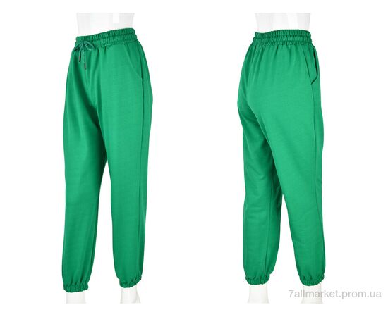 Фотография Спортивные брюки женские Весна/осень 4009-3 green (6 шт. р.сетка S-XL) "Мир" недорого оптом от прямого поставщика, изображение 3