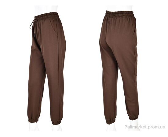 Фотография Спортивные брюки женские Весна/осень 4009-4 brown (6 шт. р.сетка S-XL) "Мир" недорого оптом от прямого поставщика, изображение 3