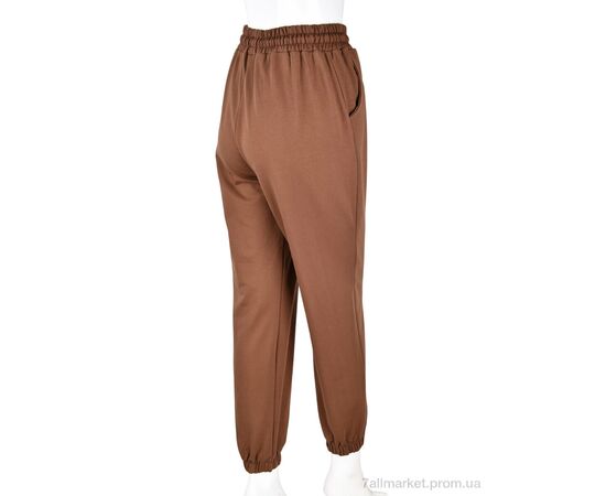 Фотография Спортивные брюки женские Весна/осень 4009-7 brown (6 шт. р.сетка S-XL) "Мир" недорого оптом от прямого поставщика, изображение 2