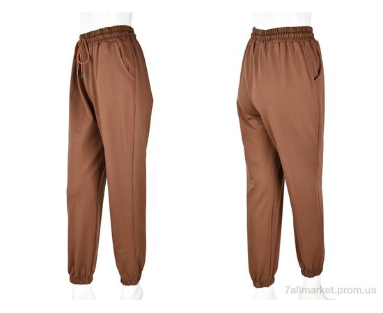 Фотография Спортивные брюки женские Весна/осень 4009-7 brown (6 шт. р.сетка S-XL) "Мир" недорого оптом от прямого поставщика, изображение 3