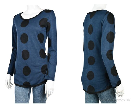Фотография Кофта женская Весна/осень B090-1 blue (10704) (5 шт. р.сетка XL-2XL) "Obuvok" недорого оптом от прямого поставщика, изображение 3