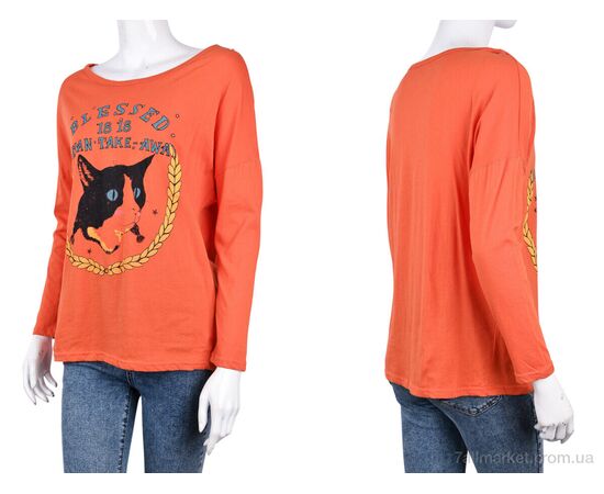 Фотография Кофта женская Весна/осень B091-3 orange (10723) (5 шт. р.сетка One size) "Obuvok" недорого оптом от прямого поставщика, изображение 3