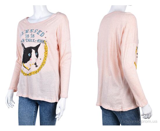 Кофта жіноча Весна/осінь B091-4 pink (10724) (5 шт. р.сіткаOne size) "Obuvok" недорого оптом від прямого постачальника, зображення 3