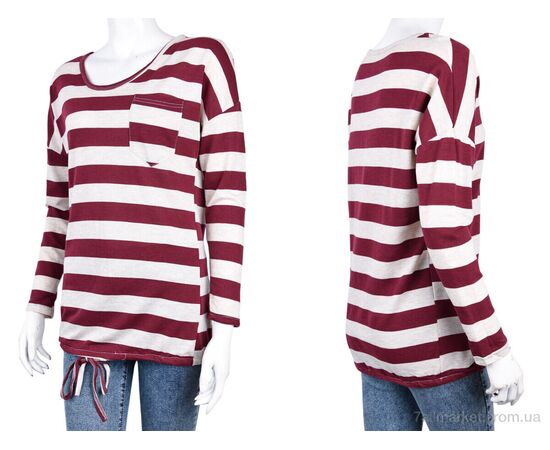 Фотография Кофта женская Весна/осень B088-1 bordo (10695) (5 шт. р.сетка One size) "Obuvok" недорого оптом от прямого поставщика, изображение 3