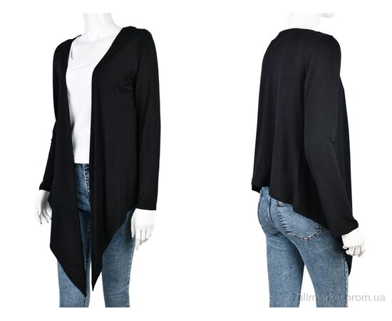 Фотография Кофта женская Весна/осень B099-1 black (10749) (6 шт. р.сетка XL-2XL) "Obuvok" недорого оптом от прямого поставщика, изображение 3