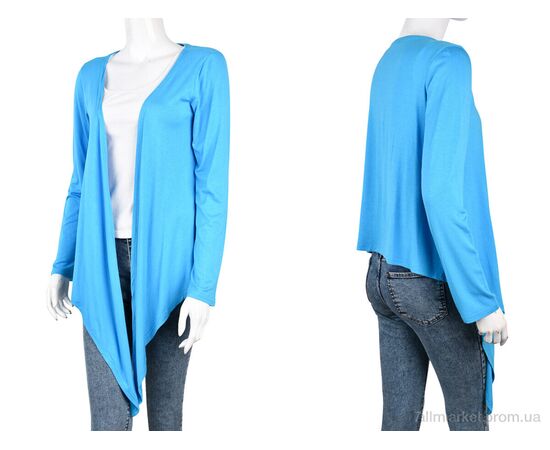 Фотография Кофта женская Весна/осень B099-4 blue (10754) (4 шт. р.сетка XL-2XL) "Obuvok" недорого оптом от прямого поставщика, изображение 3