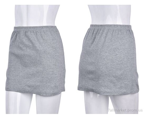 Жіноча спідниця оптом Весна/осінь B025-1 grey (10748) (4 шт. р.сіткаXL-2XL) "Obuvok" недорого оптом від прямого постачальника, зображення 3
