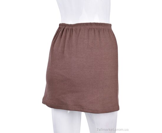 Жіноча спідниця оптом Весна/осінь B025-2 brown (10655) (6 шт. р.сіткаL-XL) "Obuvok" недорого оптом від прямого постачальника, зображення 2