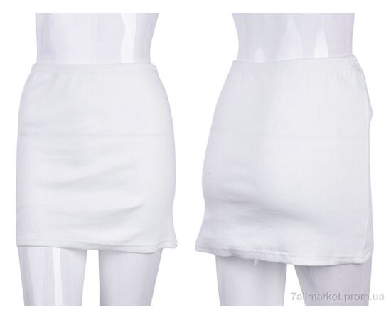 Жіноча спідниця оптом Весна/осінь B025-3 white (10657) (4 шт. р.сіткаXL-2XL) "Obuvok" недорого оптом від прямого постачальника, зображення 3