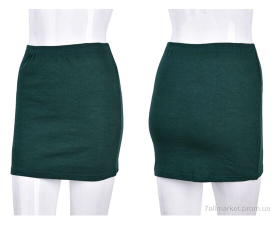 Жіноча спідниця оптом Весна/осінь B025-7 green (10668) (6 шт. р.сіткаL-XL) "Obuvok" недорого оптом від прямого постачальника, зображення 3