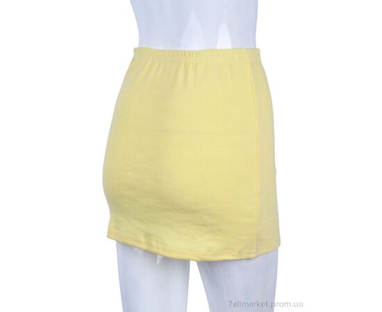 Жіноча спідниця оптом Весна/осінь B025-10 yellow (10674) (4 шт. р.сіткаXL) "Obuvok" недорого оптом від прямого постачальника, зображення 2