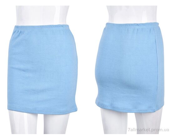 Жіноча спідниця оптом Весна/осінь B025-11 l.blue (10676) (4 шт. р.сітка2XL) "Obuvok" недорого оптом від прямого постачальника, зображення 3