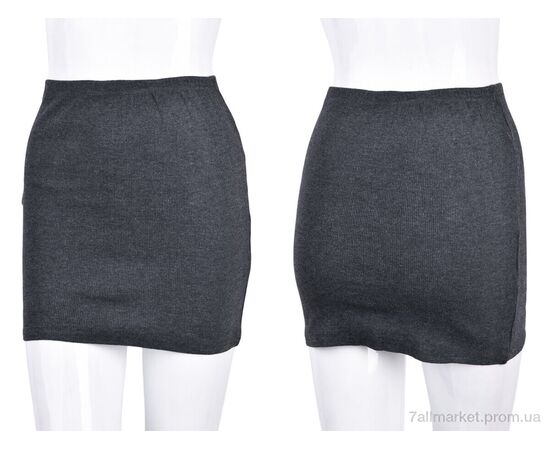 Фотография Женская юбка оптом Весна/осень B025-12 grey (10677) (4 шт. р.сетка XL-2XL) "Obuvok" недорого оптом от прямого поставщика, изображение 3
