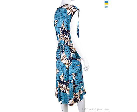 Фотография Халат женский Лето H001-4 blue (5 шт. р.сетка 50-58) "Banko" недорого оптом от прямого поставщика, изображение 2